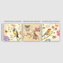 Wallity Conjunto de 3 Pinturas Decorativas en Lienzo Multicolor